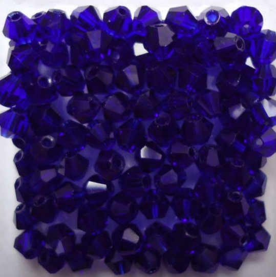 Isywaka Sale Hot Blue 200PCS 4mm Bicone Austria Crystal Beads charm Glass Beads Loose Spacer Bead for DIY Jewelry Making