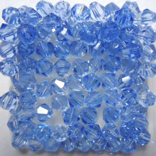 Isywaka Sale Hot Blue 200PCS 4mm Bicone Austria Crystal Beads charm Glass Beads Loose Spacer Bead for DIY Jewelry Making