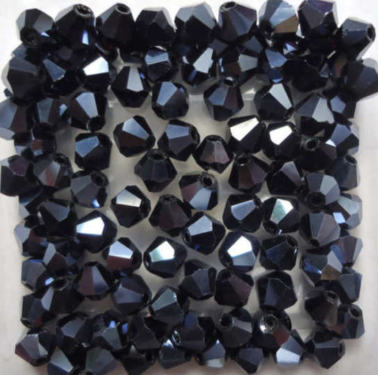 Isywaka Sale Hot Blue 200PCS 4mm Bicone Austria Crystal Beads charm Glass Beads Loose Spacer Bead for DIY Jewelry Making