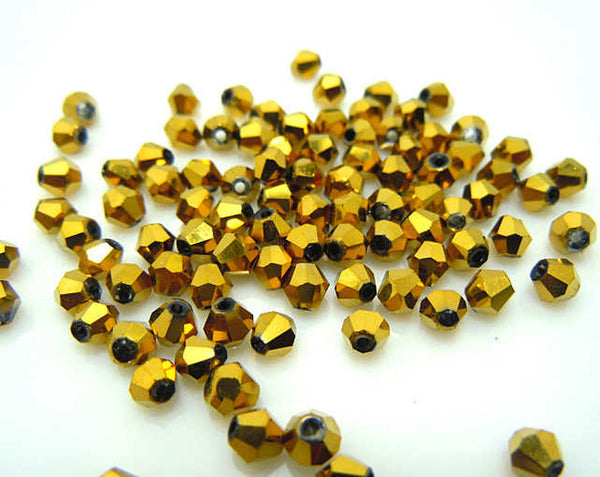 Isywaka Sale Hot Blue 200PCS 4mm Bicone Austria Crystal Beads charm Glass Beads Loose Spacer Bead for DIY Jewelry Making