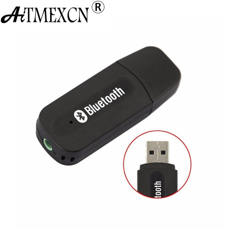 Aitmexcn USB Wireless Bluetooth Music Audio Receiver Dongle Adapter 3.5mm Jack Audio Cable for Aux Car for Iphone speaker mp3