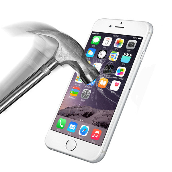 0.26mm 9H Tempered Glass For iPhone X 8 4 4S 5 SE 5S 6 6S Plus 7 7S Plus 6SPlus 4.7'' 5.5'' Film Case Cover