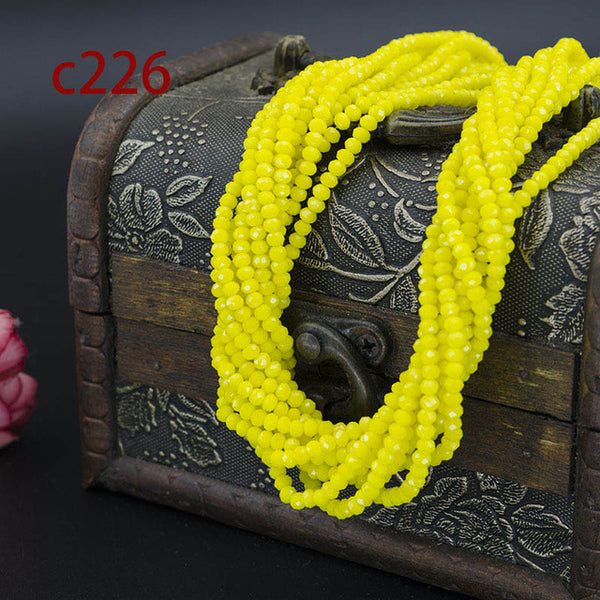 Free shipping multi color 2mm 195PCS Bicone crystal beads Cut Faceted Round Glass Beads,bracelet necklace Jewelry Making DIY