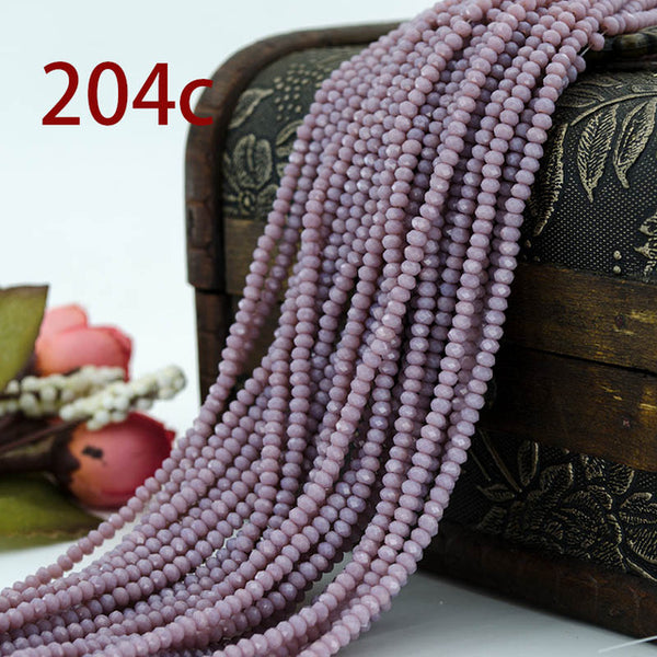 Free shipping multi color 2mm 195PCS Bicone crystal beads Cut Faceted Round Glass Beads,bracelet necklace Jewelry Making DIY