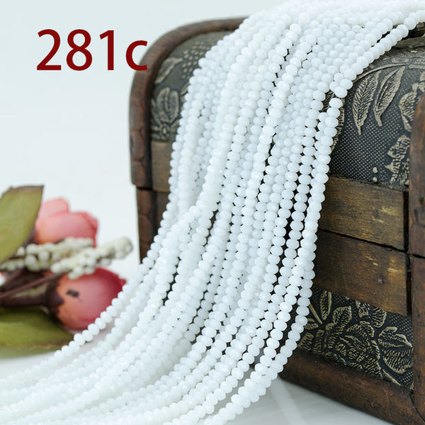 Free shipping multi color 2mm 195PCS Bicone crystal beads Cut Faceted Round Glass Beads,bracelet necklace Jewelry Making DIY