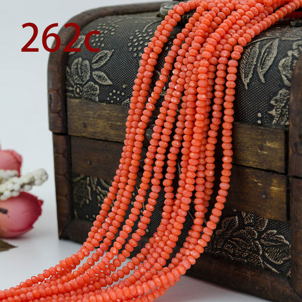 Free shipping multi color 2mm 195PCS Bicone crystal beads Cut Faceted Round Glass Beads,bracelet necklace Jewelry Making DIY