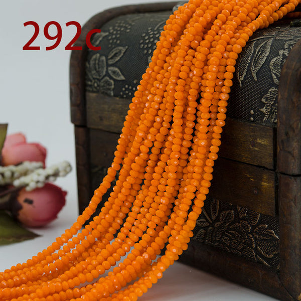 Free shipping multi color 2mm 195PCS Bicone crystal beads Cut Faceted Round Glass Beads,bracelet necklace Jewelry Making DIY