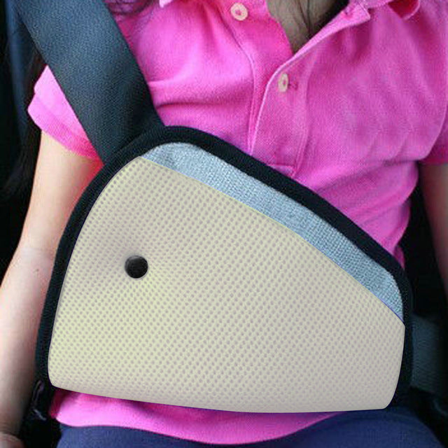 Triangle Baby Kids Car Safe Fit Seat Belt Adjuster Device Auto Safety Belt Cover Child Neck Protection Positioner Breathable