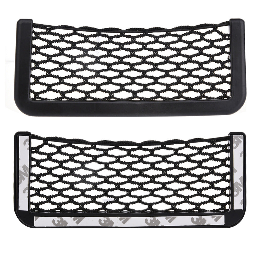 20*8CM 8*15CM Universal net car seat side storage bag pocket organizer phone holder adhesive box auto accessories pouch