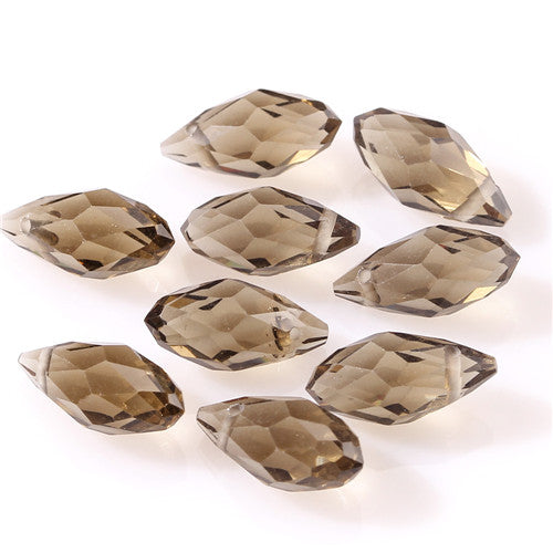 Austria AAA Mala Hole Glass Bead For Jewelry Making Bracelet DIY 6*12MM Pretty Shiny Briolette Crystal Bead Set Wholesale Z001