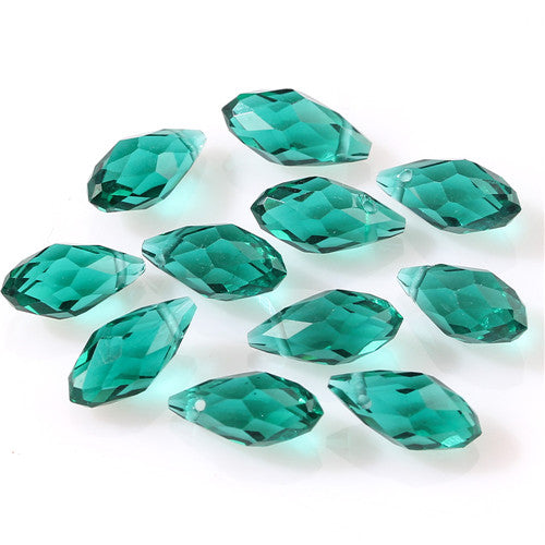 Austria AAA Mala Hole Glass Bead For Jewelry Making Bracelet DIY 6*12MM Pretty Shiny Briolette Crystal Bead Set Wholesale Z001