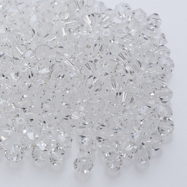 Zeyan 4mm 100pcs AAA Bicone jewelry crystal beads loose Glass Beads for Jewelry Making DIY Bracelet Necklace accessories