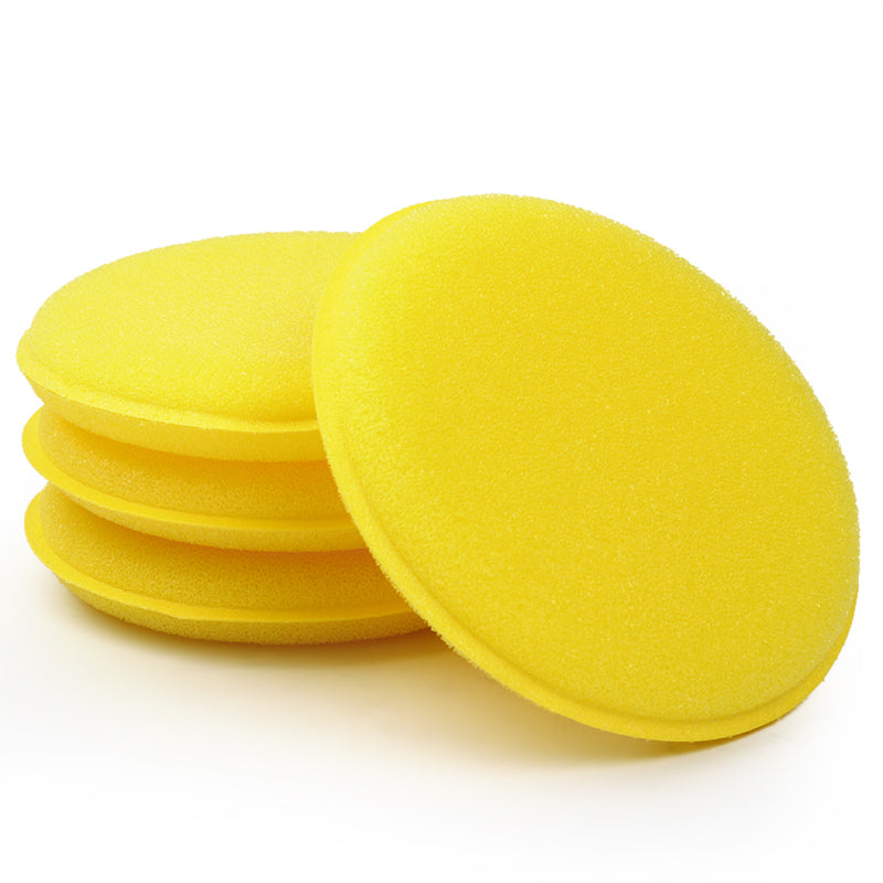 12 pcs/set Car Wax Sponge Anti-Scratch Yellow Car Cleaning Tool Car Care