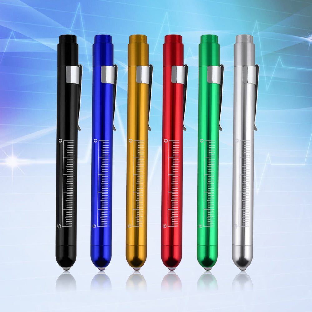 1Pc New Medical Surgical Penlight Pen Light Flashlight Torch With Scale First Aid mouth ear care inspection lamp Hot Sale