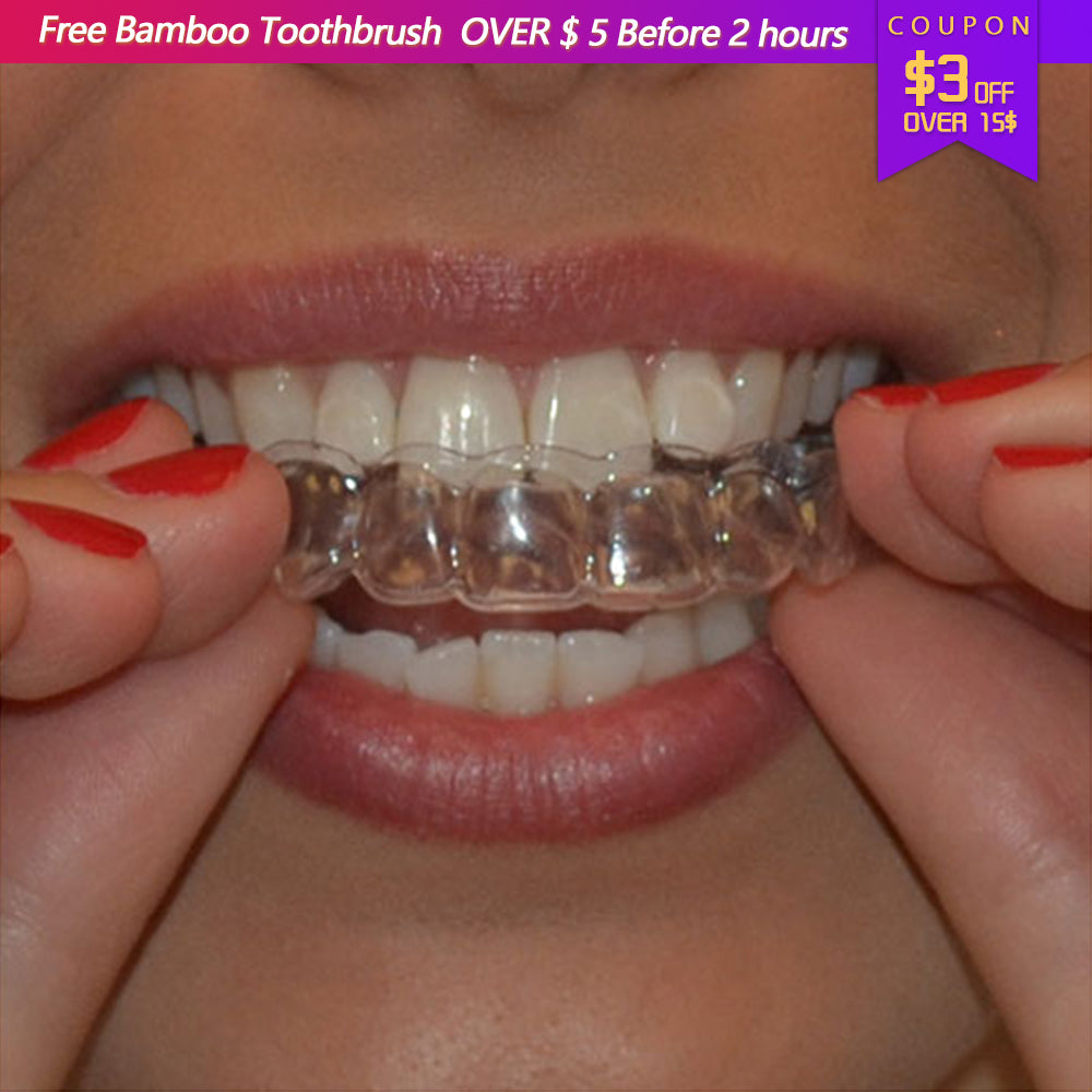 Genkent 2 Pairs Thermoforming Dental Mouthguard Teeth Whitening Trays Bleaching Tooth Whitener Mouth Guard Care Oral Hygiene