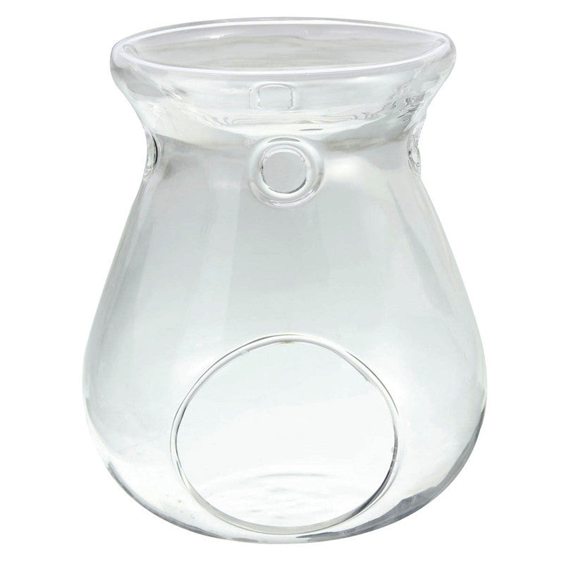 1PC Simple Design Crystal clear Glass Hanging Candlestick Candle Holder Scented Oil Burner Warmer Stove