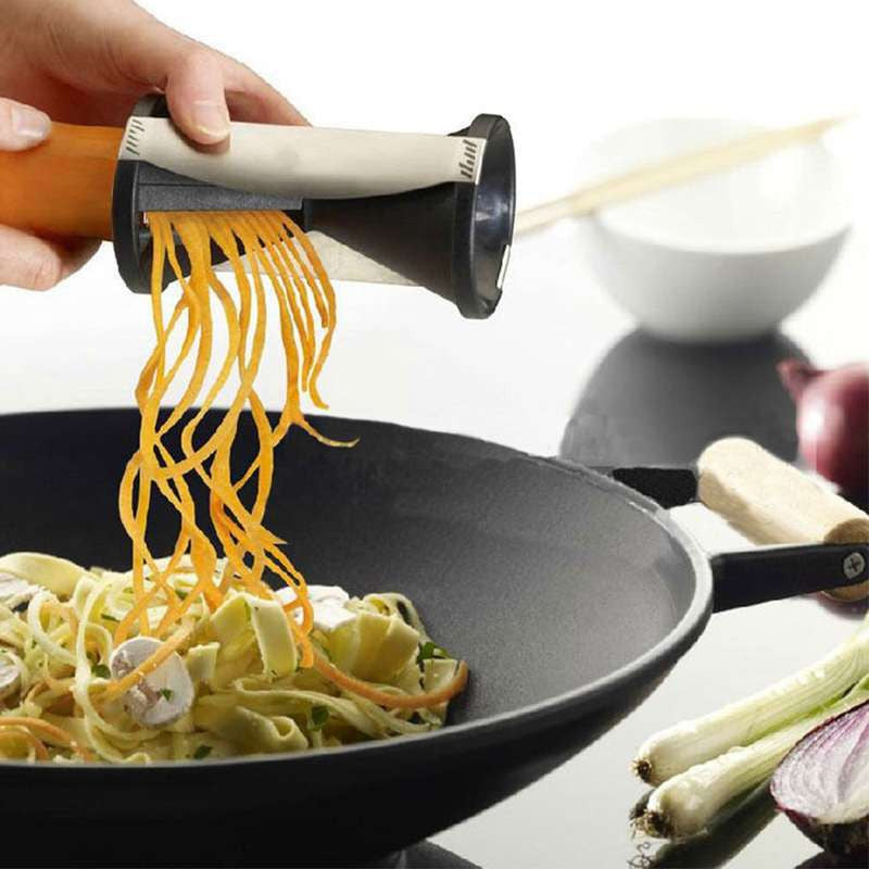 1PCS Vegetable Spiral Slicer Spirelli Graters Kitchen Spiralizer Julienne Cutter Carrots Gadgets Free Shipping