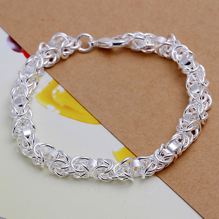 Bracelet 925 jewelry silver plated Bracelet Fashion Jewelry Bracelet Leading Shrimp Buckle 20CM Chain Free Shipping ppol LH073