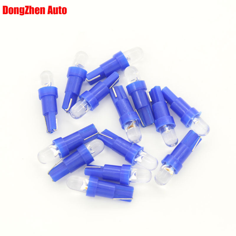 10X Auto 509T T5 B8.5d LED Bulb Car LED Gauge Dashboard Wedge Light Luces LED Auto W3W W1.2W Speedometer Bulb Lamp Car Styling