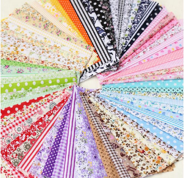 FREE SHIPPING 50pieces 10cmx10cm fabric stash cotton fabric charm packs patchwork fabric quilting tilda no repeat design tissue