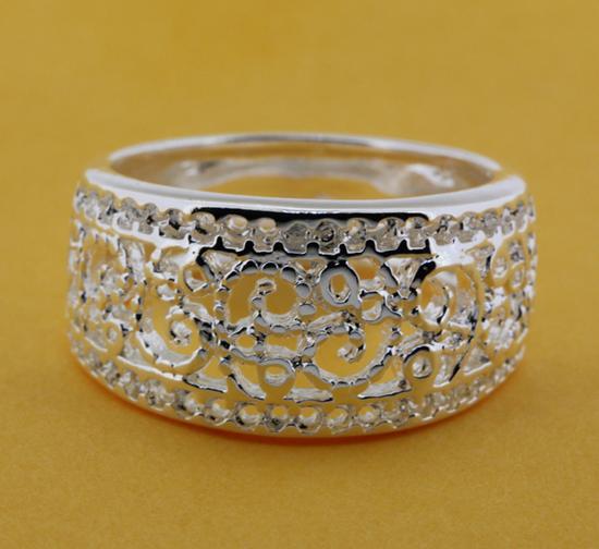 R211 Size:6,7,8,9 Silver plated ring, silver fashion jewelry ring fashion ring /bikajzrasr