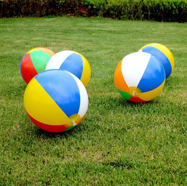 2016 New Colored Inflatable 23cm Ball Balloons Swimming Pool Play Party Water Game Balloons Beach Sport Ball Kids Fun Toys