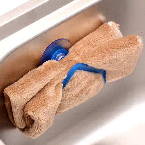 2015 New Kitchen Tools Gadget Decor Convenient Sponge Holder Suction Cup Sink 1VA9 Christmas Gift 6LHX