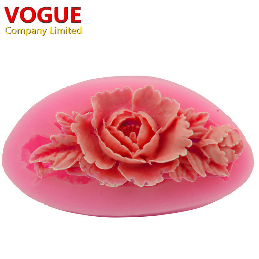 Kawaii 3D Silicone Flower Mold for Cake Decoration Fondant Moulds Bakeware Soap Jelly Candy Tools N1963