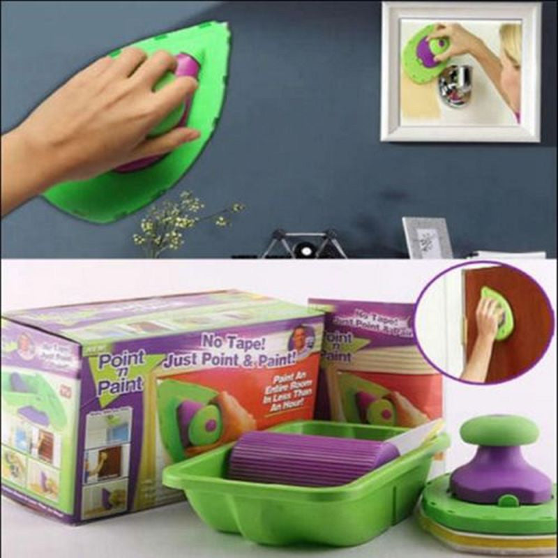 Paint Roller and Tray Set Painting Brush Point N Paint Household Wall Decorative Tool