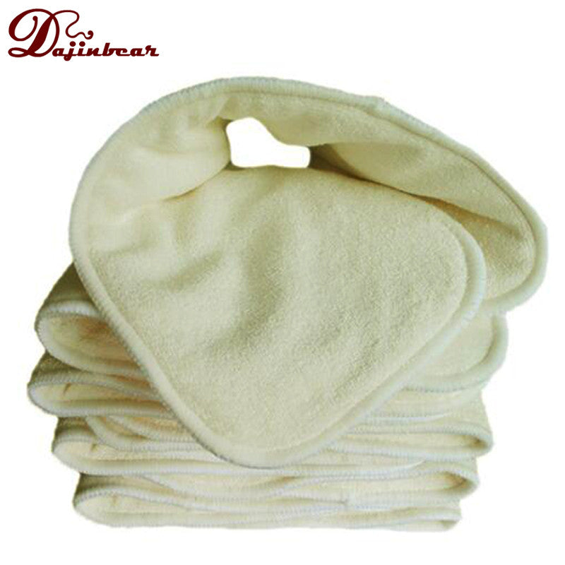 4 Layers 10 PCS /lot Bamboo Charcoal cloth diapers Inserts Nappy changing mat Baby Diapers Reusable diaper changing pad Liners