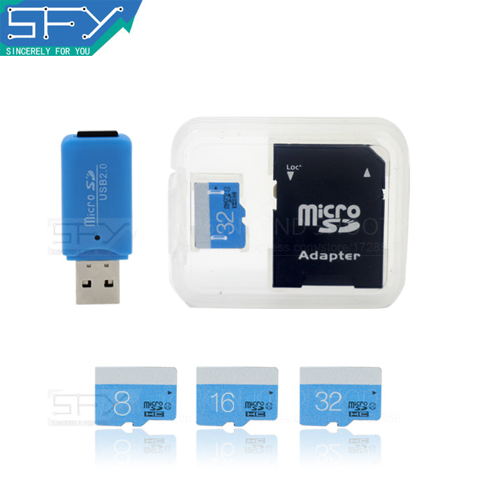 2016 New Fashion SFY High Speed Real Capacity Blue Love 8GB 16GB 32GB Memory Card TF Card Micro SD Card For PC