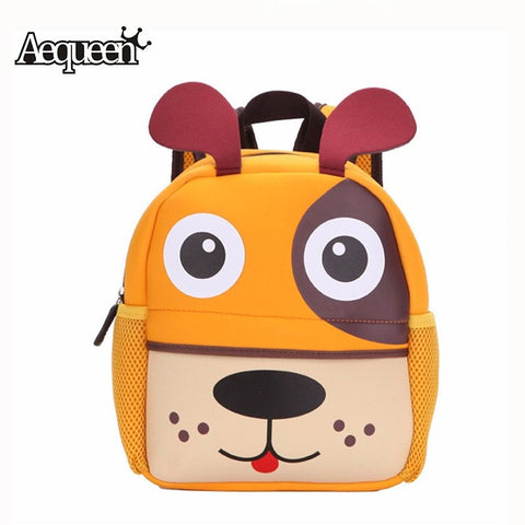 New 3D Cute Animal Design Backpack Kids School Bags For Teenage Girls Boys Cartoon Dog Monkey Shaped Children Backpacks Big Size