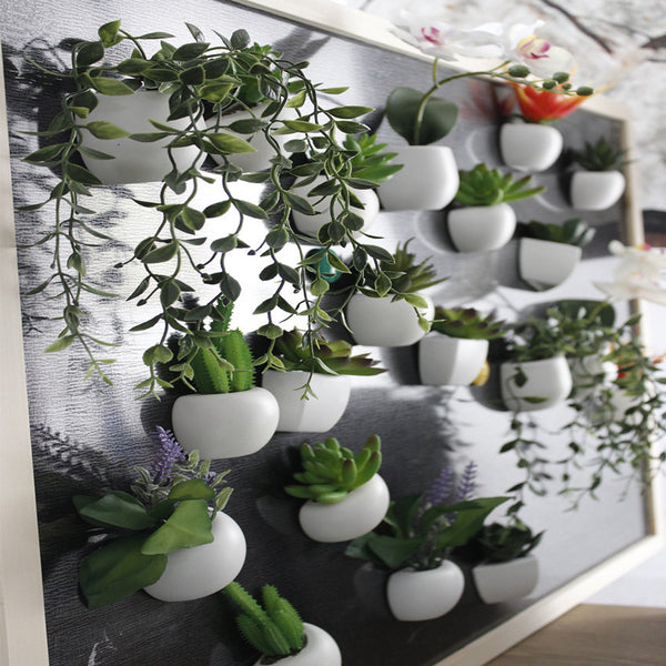 1PC DIY Artificial Silicone Succulent Plant Fridge Magnet For Home Hotel Party Decoration Bonsai 10 Types