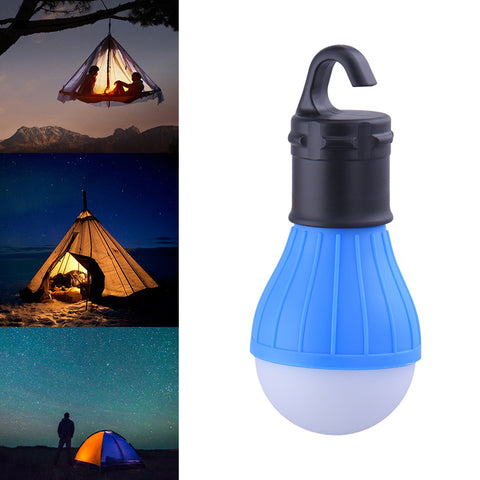 Portable outdoor Hanging 3LED Camping Lantern,Soft Light LED Camp Lights Bulb Lamp For Camping Tent Fishing 4 Colors,AAA Battery