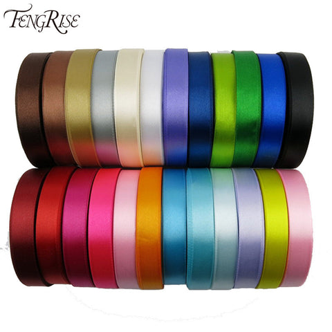 Silk Satin Ribbon 15mm 22 Meters Wedding Party Festive Event Decoration Crafts Gifts Wrapping Apparel Sewing Fabric Supplies