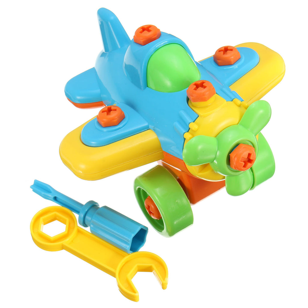 New DIY Disassembling Small Plane Building Blocks Children Assembled Model Tool clamp With Screwdriver Educational Toys