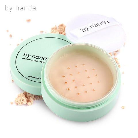 3 Color Translucent Pressed Powder with Puff Smooth Face Makeup Foundation Waterproof Loose PowderSkin Finish Setting Powder