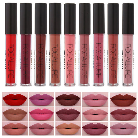 Brand Lip Makeup Long Lasting Lips Matte Lipstick Nude Cosmetic Moistourzing Lip Tint Tattoo Matte Liquid Lip Gloss Make Up