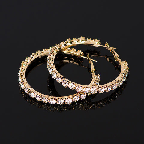 2015 New Designer Women gold sliver Hoop Earrings Fashion Jewelry Earrings for women #E029