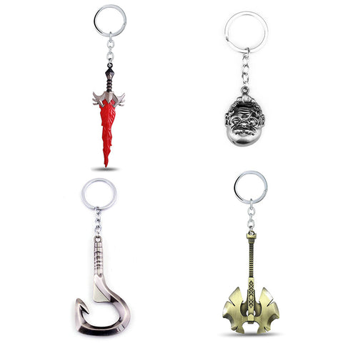 dota 2 keychain pudge toys 2016 New Game Dota2 action figures resin weapons sword Talisman props ornaments car styling decor