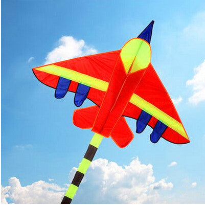 free shipping high quality long tails fighter kite children kites wholesale with handle line hcxkite factory outdoor colors