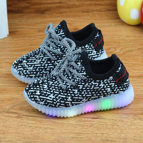 Eur21-36 kids new fashion children shoes with led light up shoes luminous glowing sneakers toddler boys girls shoes led sneakers