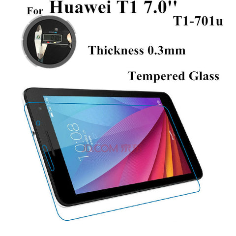 Mediapad T1-701 Glass Screen Protector For Huawei MediaPad T1 7.0 T1-701u Tempered Glass Screen guard For T1-701w Protect Films