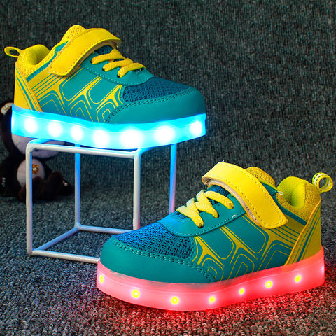Children Shoes Light Led luminous Shoes Boys Girls USB Charging Sport Shoes Casual Led Shoes Kids Glowing Sneakers zapatillas