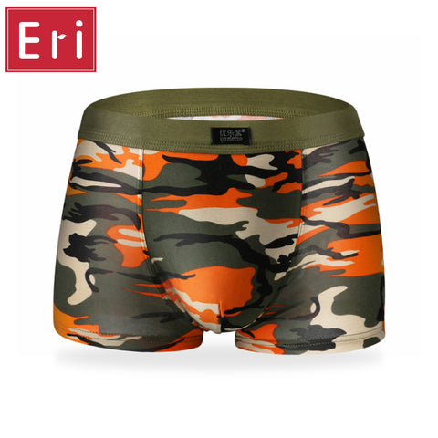 Male Underwear Men Boxer Shorts Fashion Breathable Modal U Convex Crotch Boxers Homme Sexy Tide Camouflage Printed Cueca X291