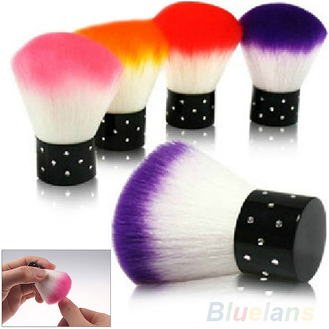 New Colorful Nail tools Brush For Acrylic & UV Gel Nail Art Dust Cleaner Random Color