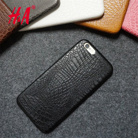 For iphone 6 6s Case Luxury Crocodile Snake Print Leather Cases Back Cover for iphone6 6s Phone Bags Coque Capa