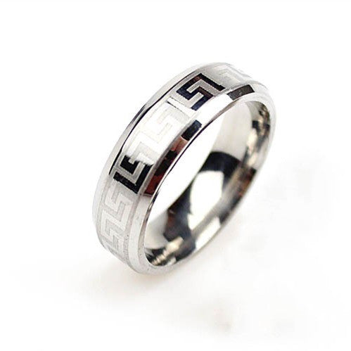 Charming High Quality Silver Stainless Steel Male Ring Fashion 6mm Titanium Band Brushed Wedding Ring Jewelry