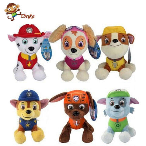 20-30cm Canine Patrol Dog Toys Russian Anime Doll Action Figures Car Patrol Puppy Toy Patrulla Canina Juguetes Gift for Child