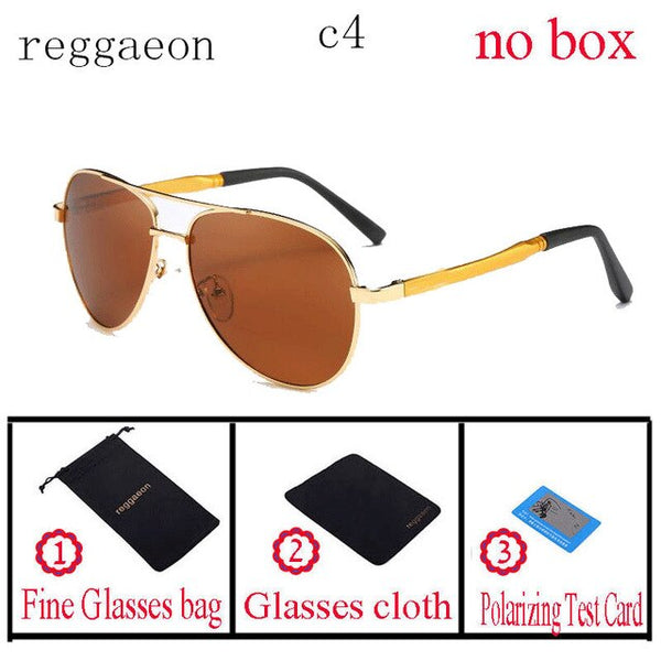 2019 classic reggaeon Brand Design Hot Sunglasses Men Polarized UV400 Eyes Protect Sports Coating Sun Glasses Google Pilot 1306